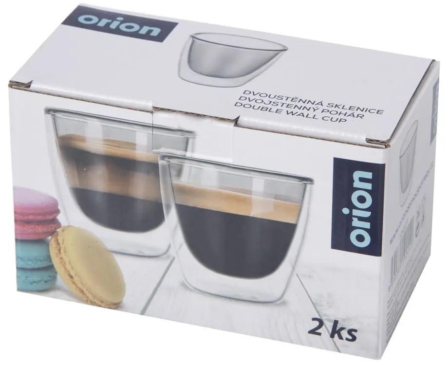 Szklane kubki na espresso zestaw 2 szt. 110 ml – Orion