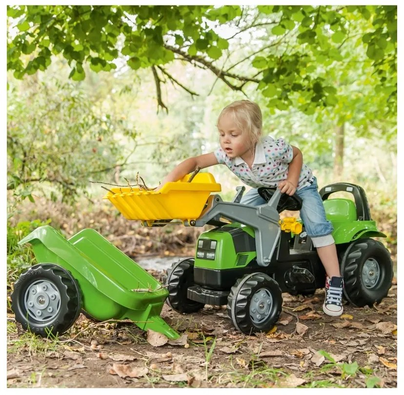 Traktor rolly toys deutz-fahr kid z przyczepką