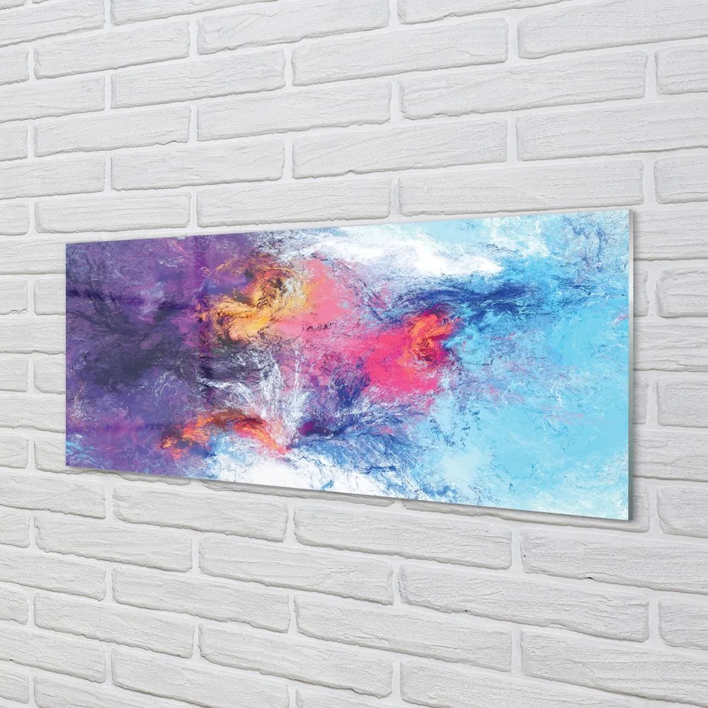 Panel nad Blat Kuchenny Kolorowe Mazy na Płótnie