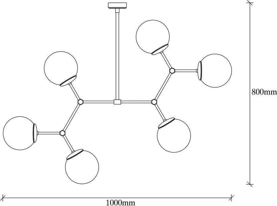 Czarna lampa wisząca ze szklanym kloszem Damar – Opviq lights