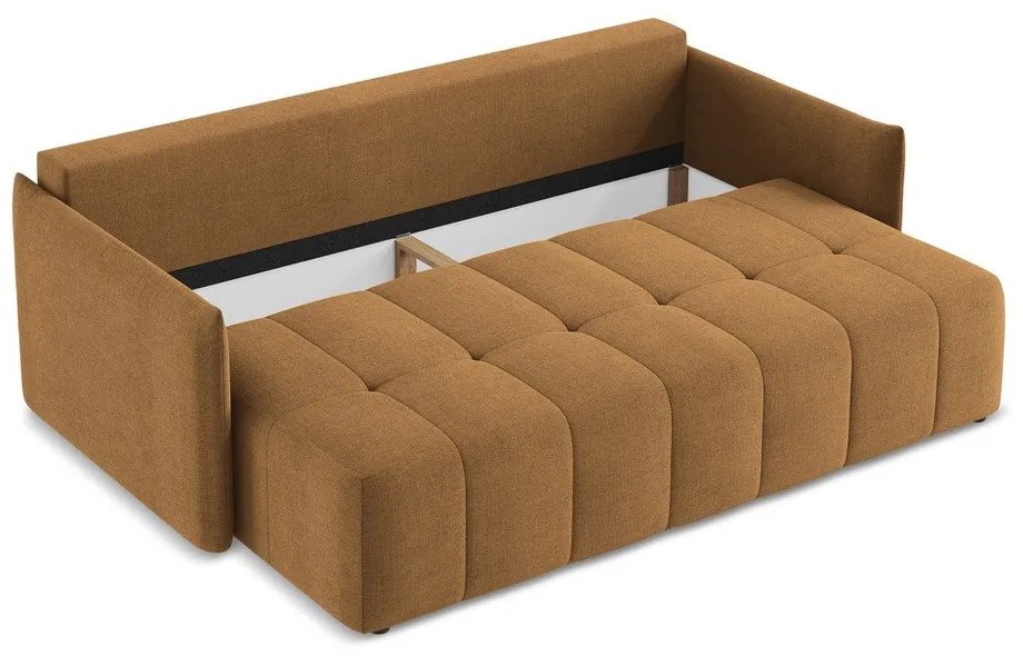 Rozkładana/ze schowkiem sofa w kolorze terakoty 225 cm Moku – Makamii