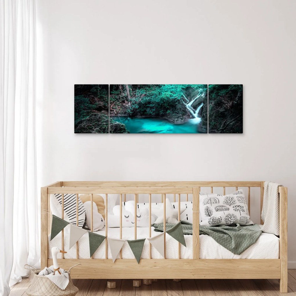 Obraz - Turkusowe jezioro (170x50 cm)
