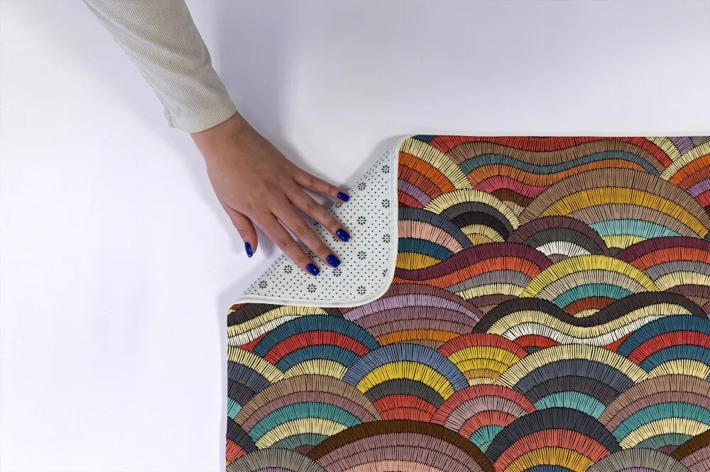 Antypoślizgowy dywanik łazienkowy Antypoślizgowy dywanik łazienkowy Kolorowa Abstrakcja