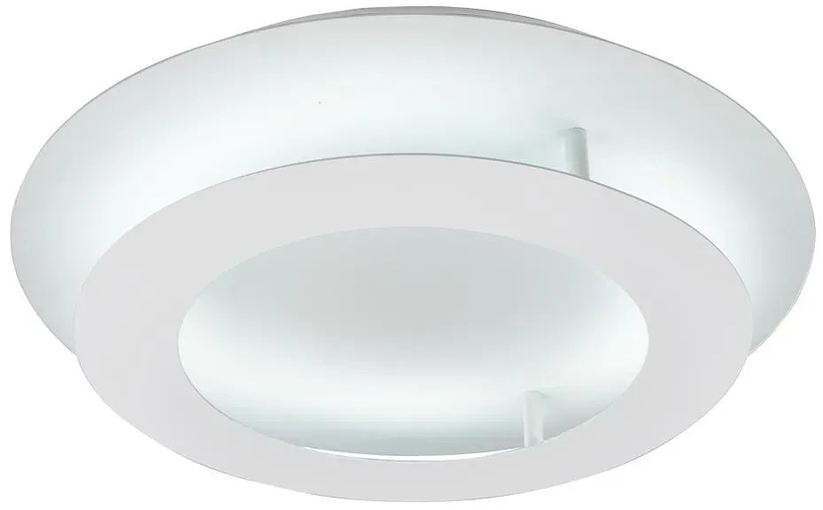 Biały okrągły plafon sufitowy LED 40 cm - D147-Azalia
