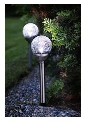 Zestaw 2 lamp ogrodowych Solar Trading Balls, wys. 26,5 cm