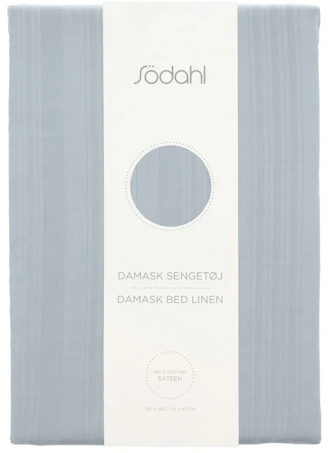 Jasnoniebieska adamaszkowa pościel jednoosobowa 140x200 cm Noble – Södahl