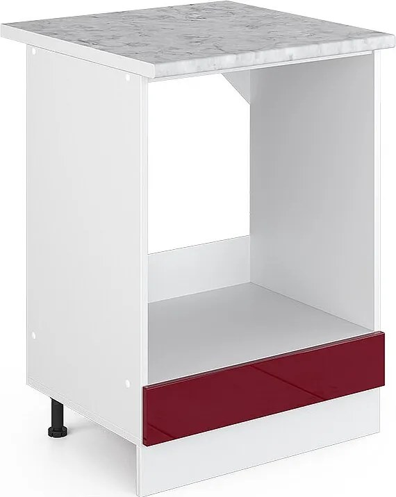 Szafka kuchenna czerwony połysk 60x60x81.6 r-line