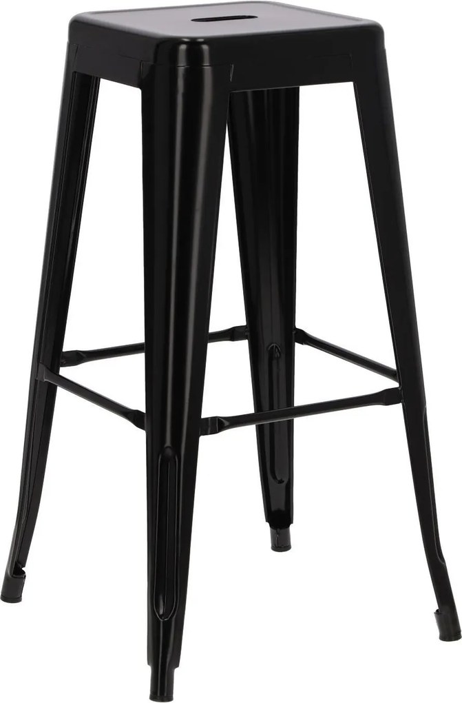 Stołek barowy Paris insp. Tolix 75 cm czarny
