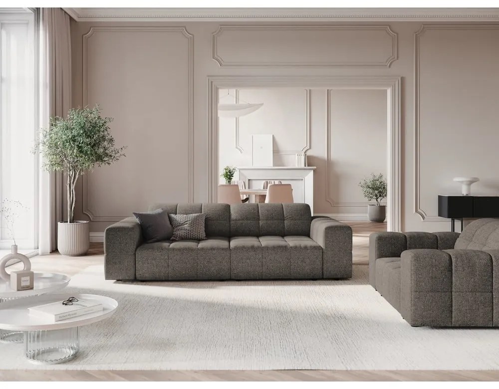 Ciemnoszara sofa 204 cm Chicago – Cosmopolitan Design