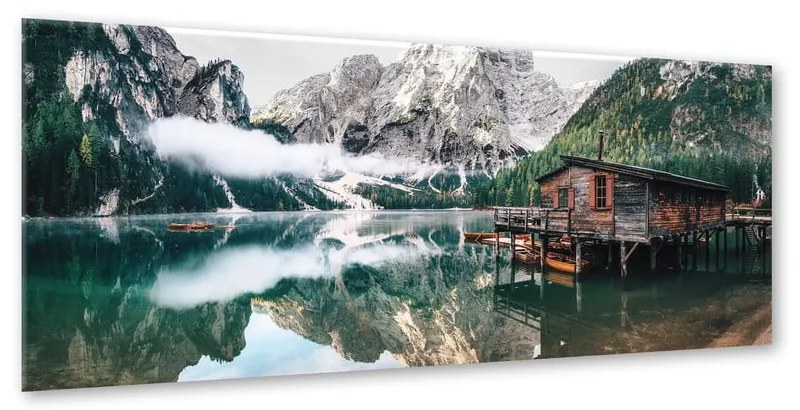 Szklany obraz Styler Tyrol Lake, 50x125 cm