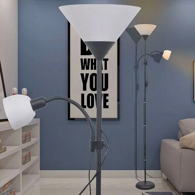 Czarna podwójna lampa stojąca - EX06 G6-F61