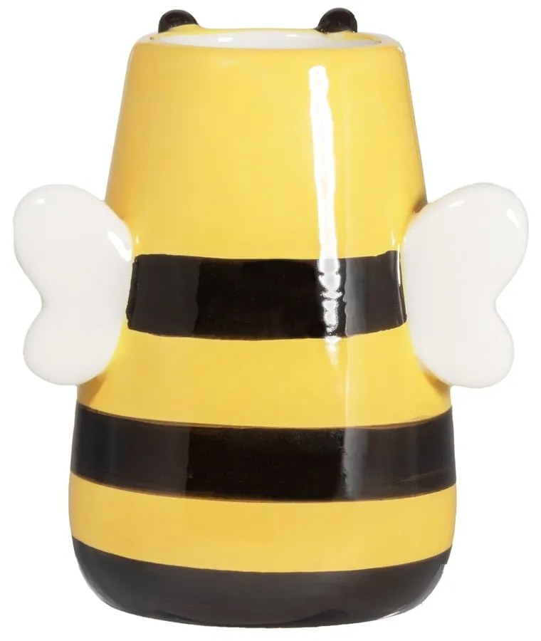 Żółty wazon z dolomitu (wysokość 10,5 cm) Bee – Sass &amp; Belle