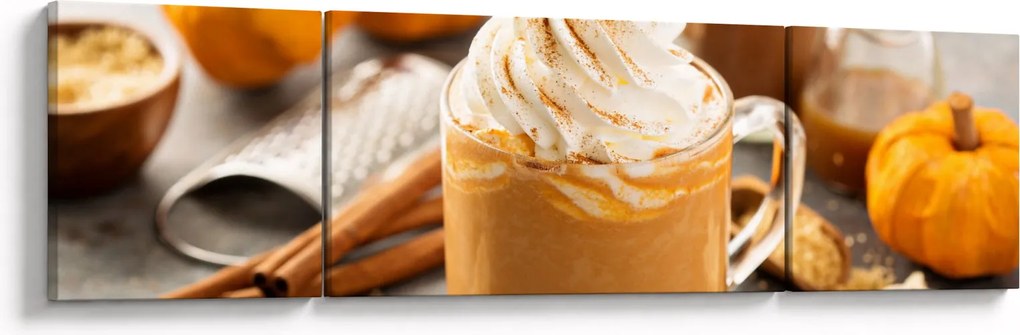 Obraz - Dyniowa latte (170x50 cm)