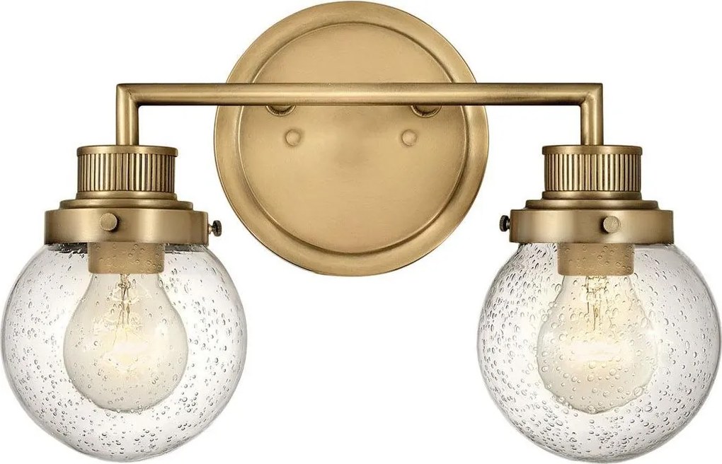 Quintiesse QN-POPPY2-HB-BATH - Kinkiet łazienkowy POPPY 2xE27/60W/230V IP44 złoty