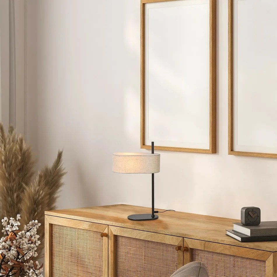 Rabalux 74241 lampa stołowa z tekstylnym kloszem Narmin