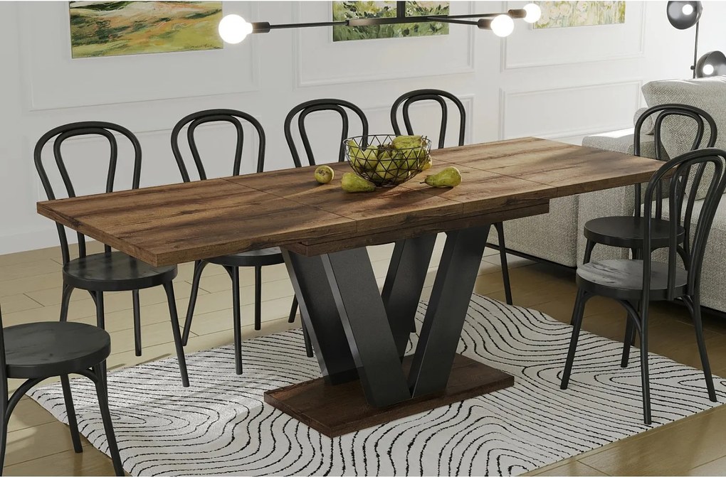 Stół rozkładany LARA 130(210)x80 dąb monastery