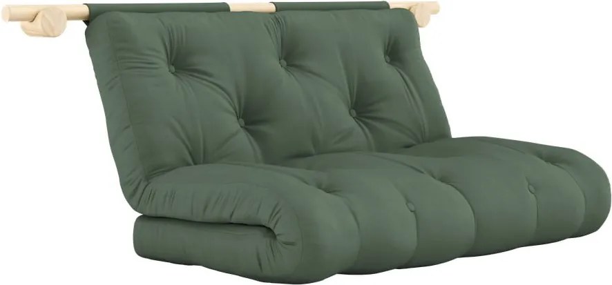 Zielona rozkładana sofa 135 cm Hooked – Karup Design