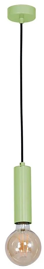 Żyrandol TUBES 1xE27/60W/230V zielony
