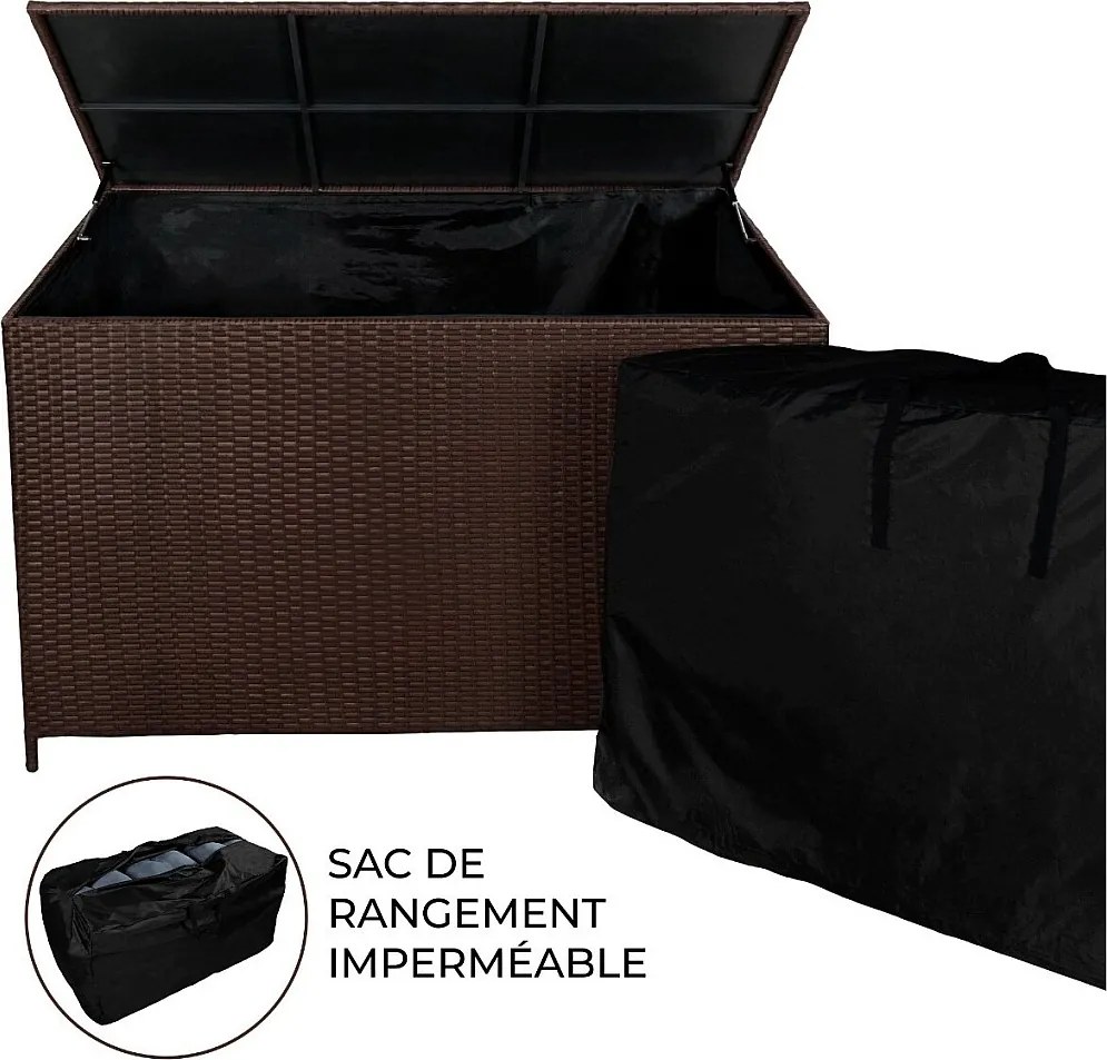 Pudełko rattanowe 582L - brązowe