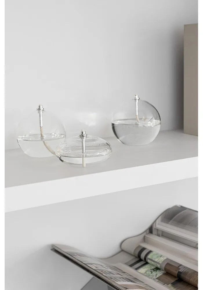 Szklana lampa olejna (wysokość 10 cm) Aura – Mette Ditmer Denmark