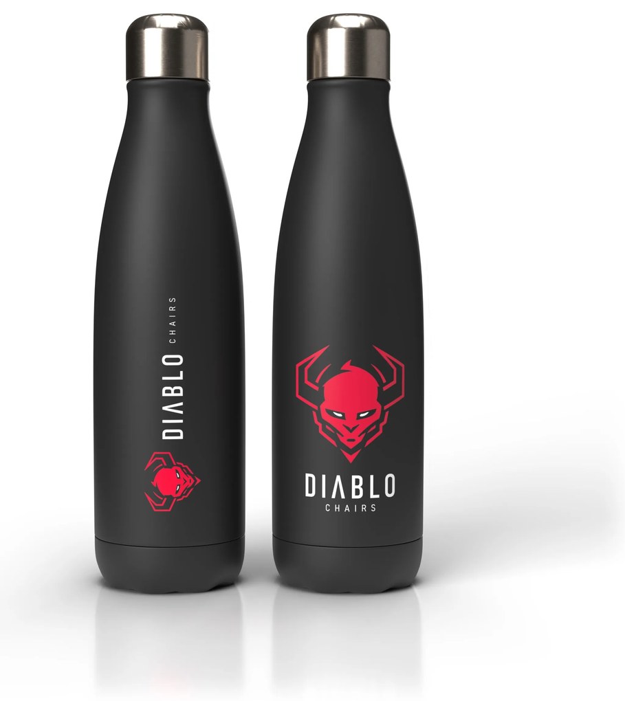 Butelka termiczna Diablo Chairs, czarna