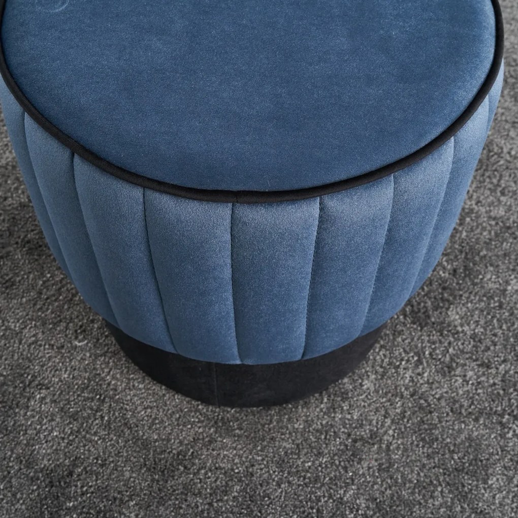 Stołek Rose Pouf Niebieski