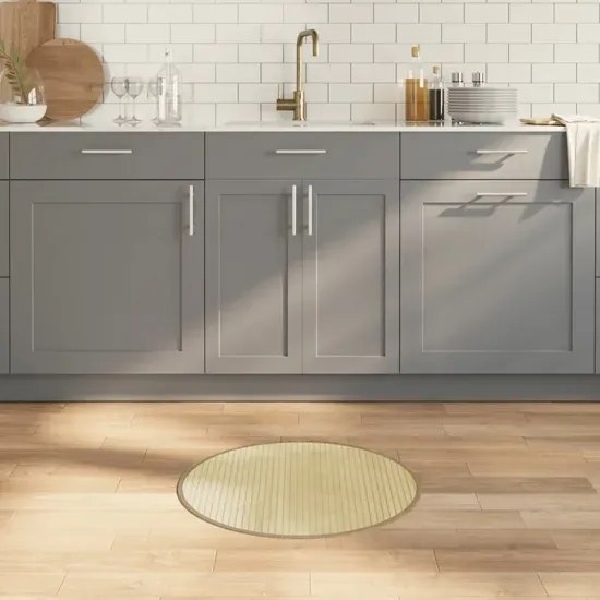 Bambusowy okrągły dywan naturalny 60 cm F6-N05