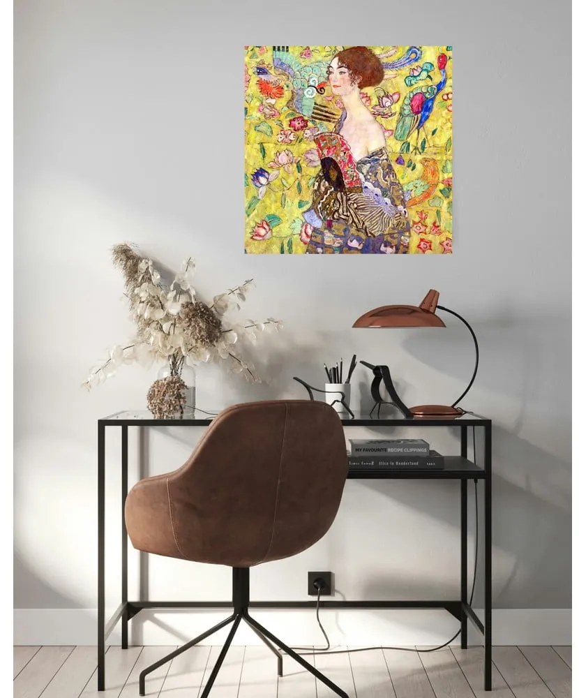 Reprodukcja obrazu Gustava Klimta – Lady with Fan, 60x60 cm