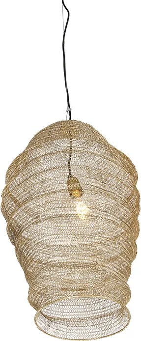 Orientalna lampa wisząca złota - Nidum