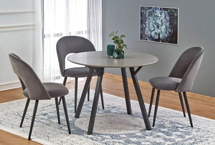 Zielone minimalistyczne krzesło tapicerowane Z3-P41