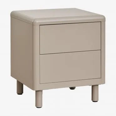 Zestaw 2 Szafek Nocnych 45x40 Cm Ze Stali Michigan Moka Brown - Sklum