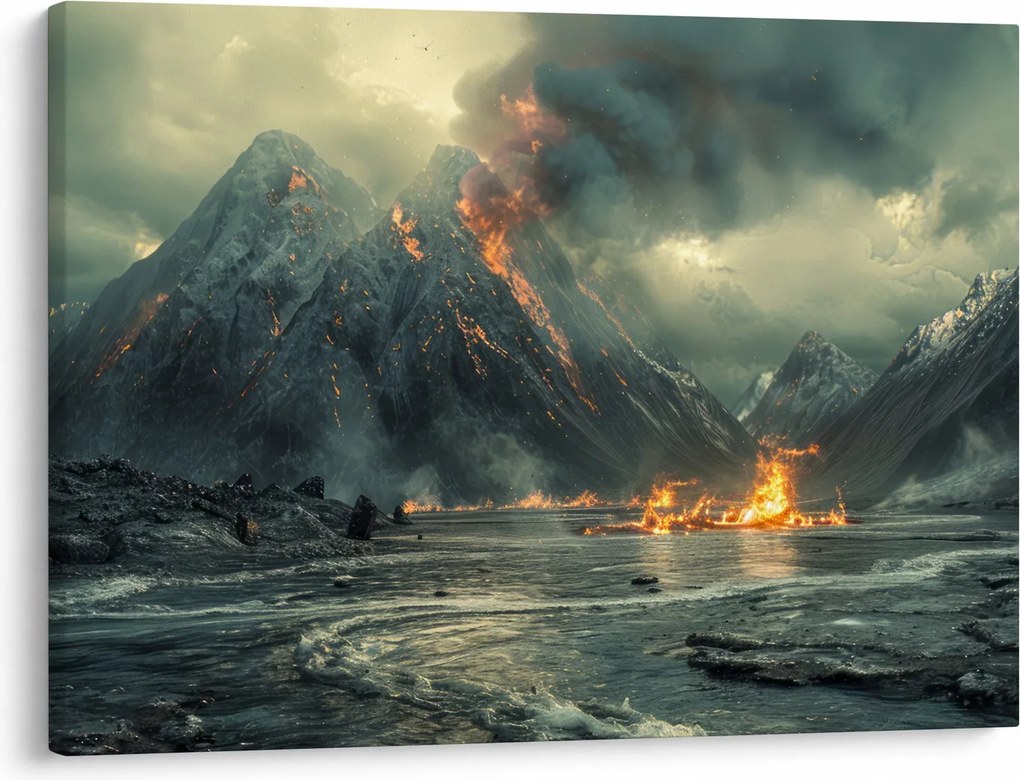 Obraz - Erupcja wulkanu (70x50 cm)