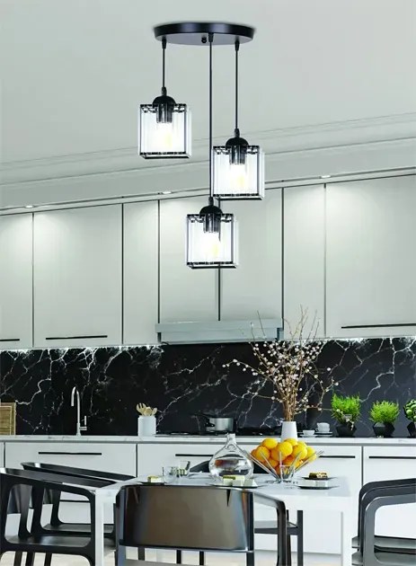 Nowoczesna potrójna lampa wisząca - 5X D194 A0-C29