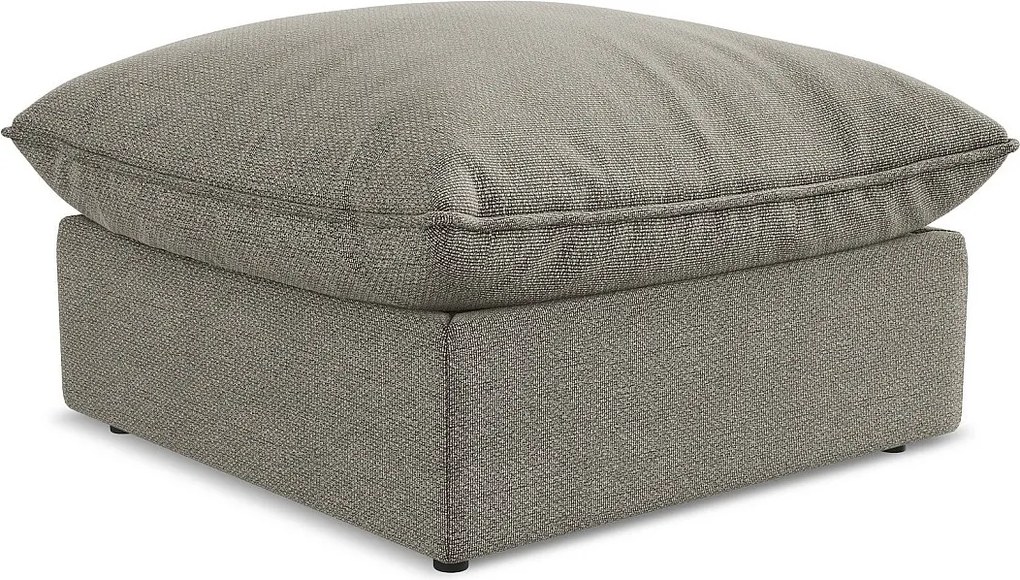 Pufa - z tkaniny bouclé - szary - MANAO