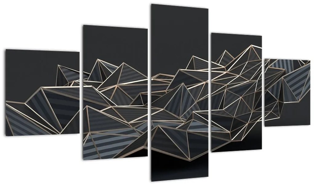 Obraz abstrakcji (125x70 cm)
