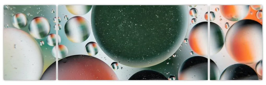 Obraz abstrakcji - bąbelki (170x50 cm)