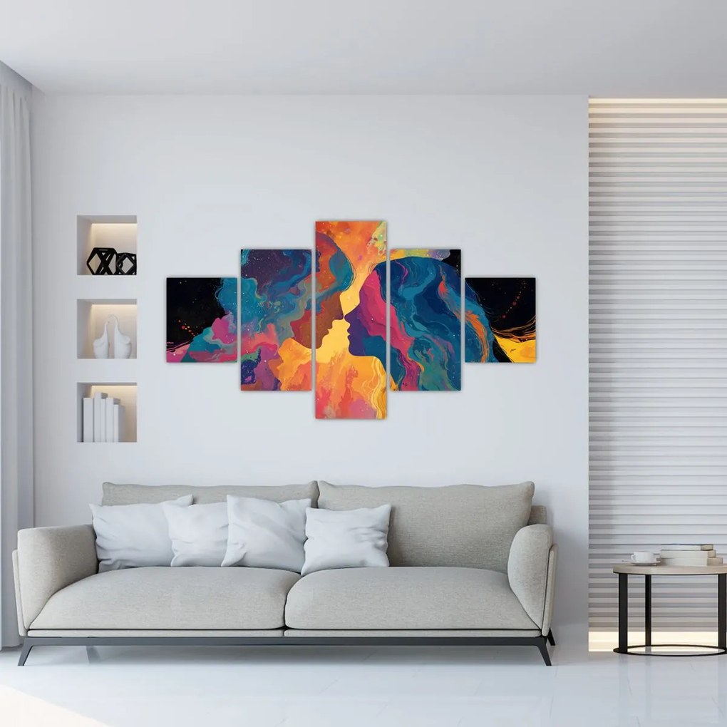 Obraz - Kosmiczna miłość (125x70 cm)