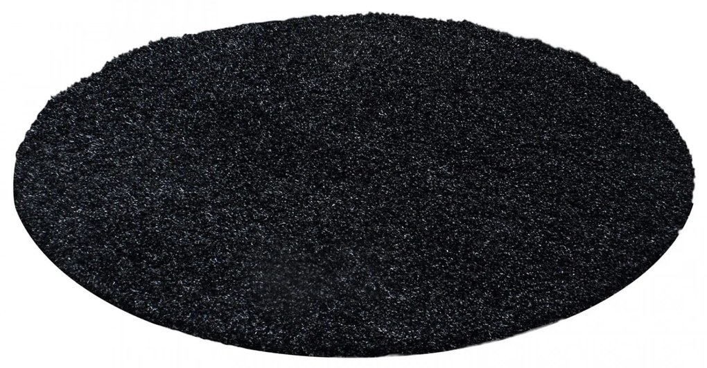 Dywan shaggy Antracyt 160 cm x 160 cm koło
