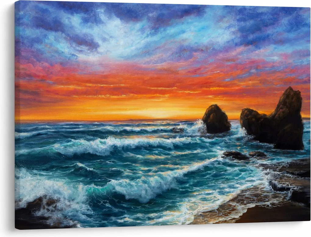 Obraz - Zachód słońca (70x50 cm)