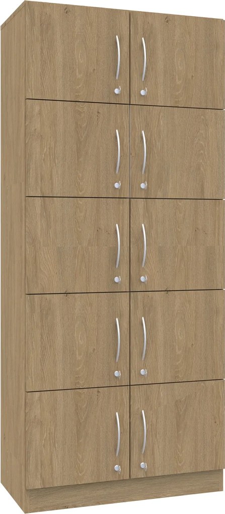 Szafa biurowa skrytkowa na klucz Simple, 80x40x185 cm, index 80-5PP-10F1
