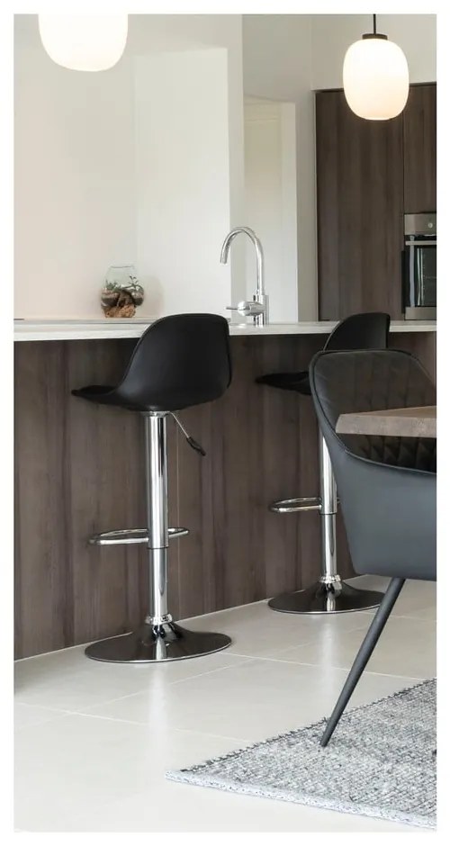 Czarne hokery obrotowe zestaw 2 szt. 82 cm Trondheim – House Nordic