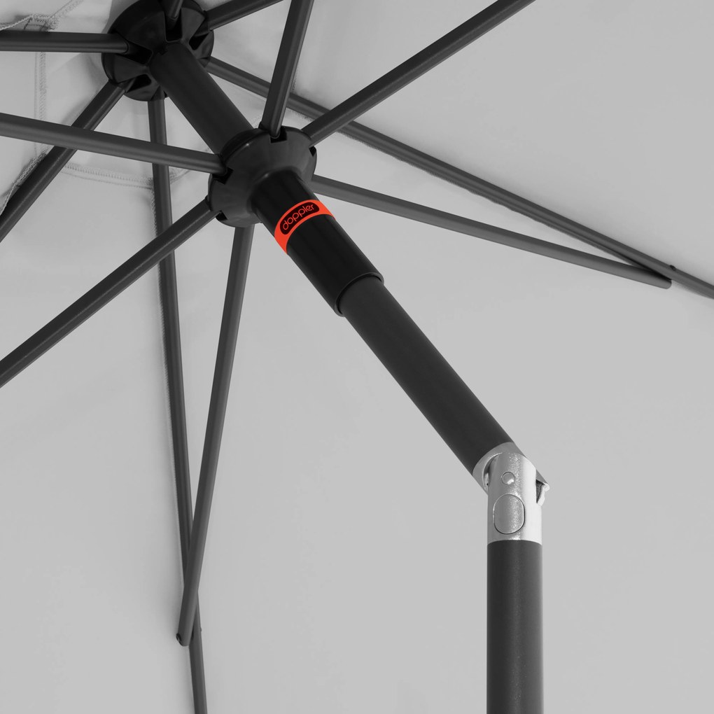 Doppler myZone Push Up parasol ogrodowy 300 cm jasnoszary