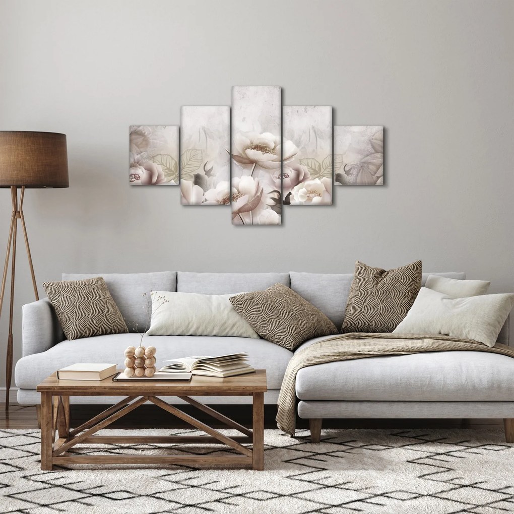 Obraz - Różowe krzewy (125x70 cm)