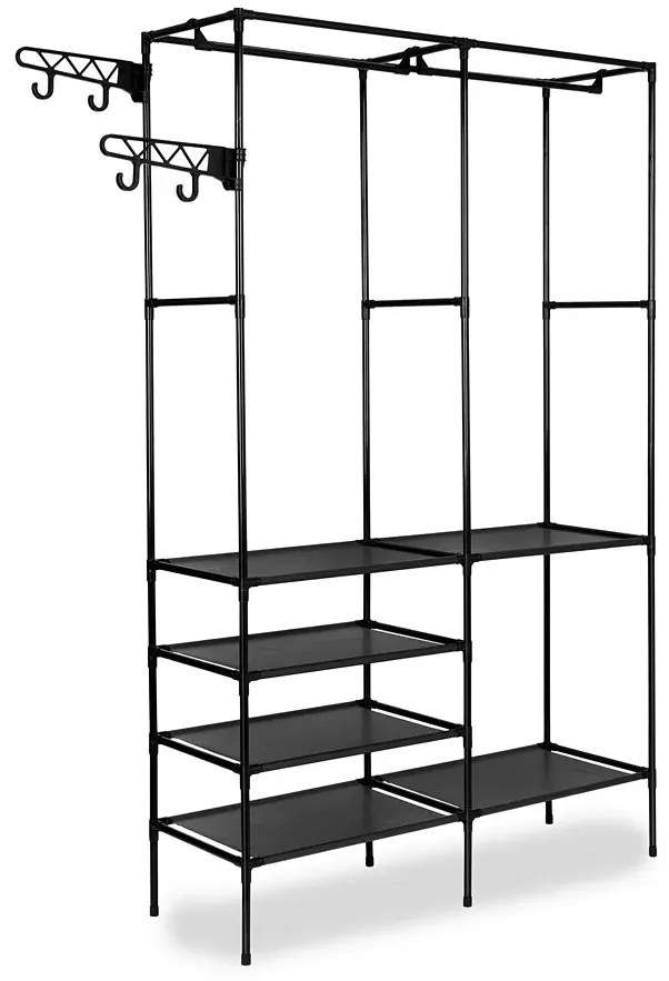 Stelażowa Garderoba Na Ubrania Z Półkami Z0-S80