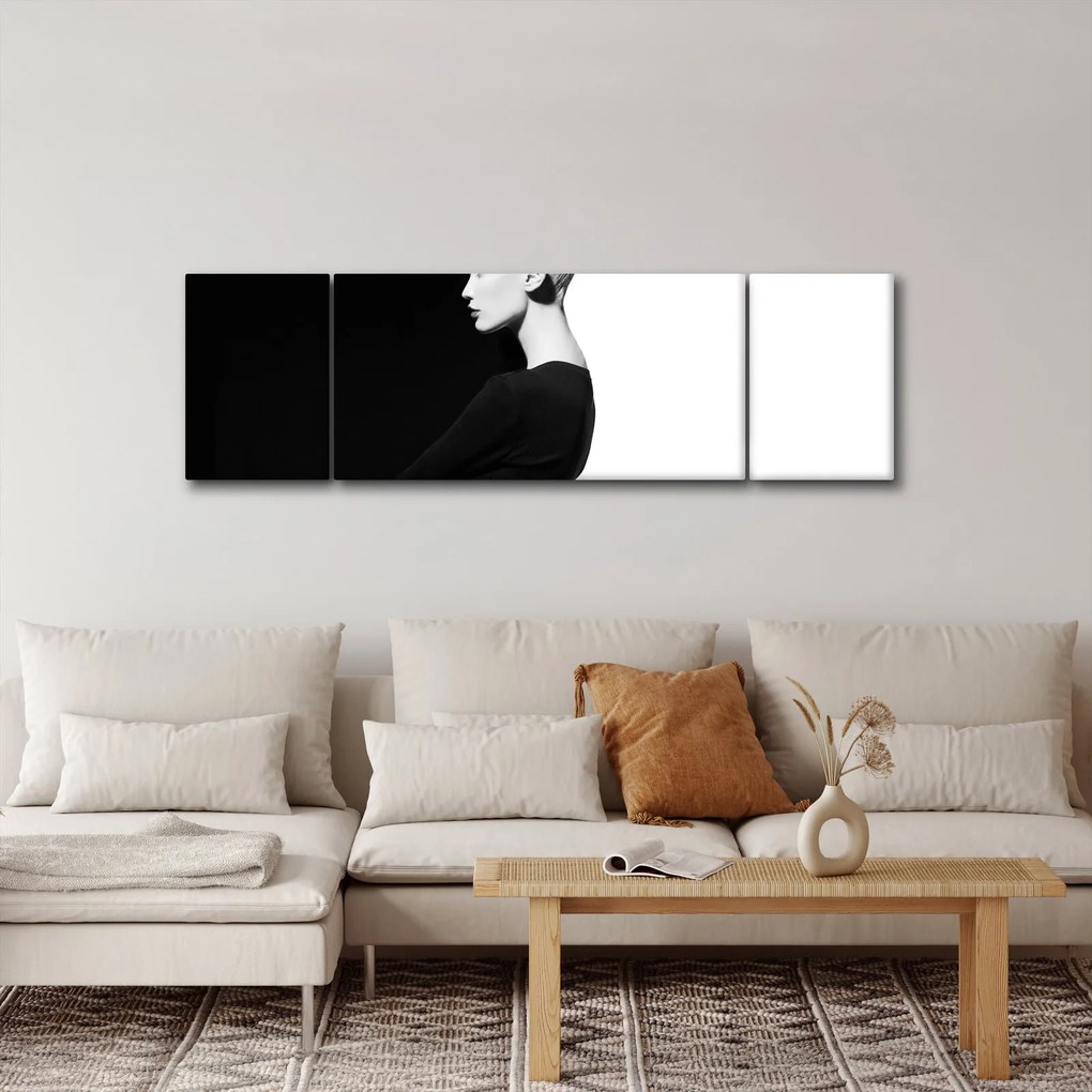 Obraz - Kobieta à la yin i yang (170x50 cm)