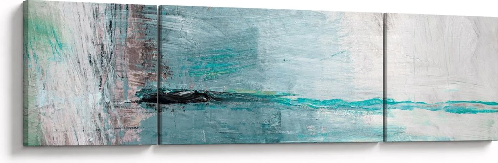 Obraz - Abstrakcyjny obraz olejny (170x50 cm)