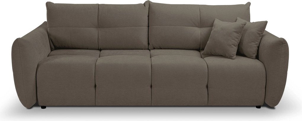 Masseno Sofa MODA z funkcją spania i pojemnikiem na pościel - Brązowy - WIND 21