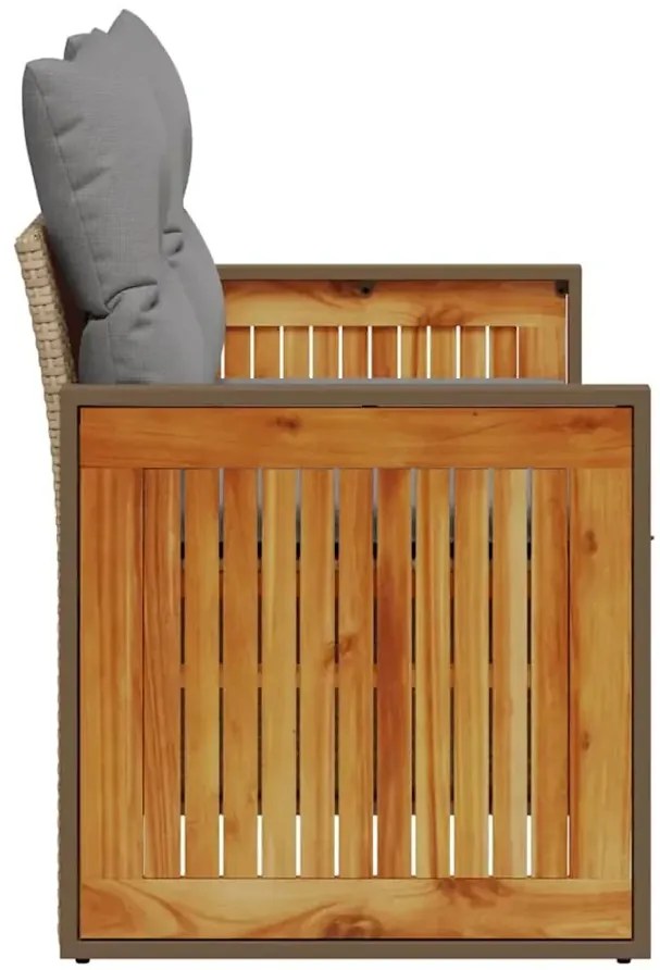 Sofa ogrodowa z szarymi poduszkami - Sydnet 3X