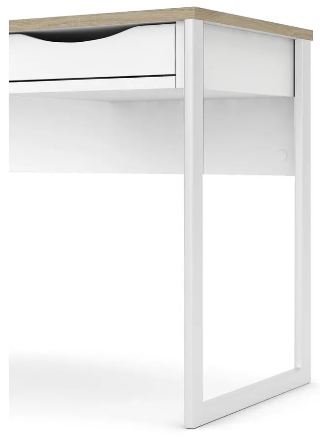 Białe biurko Tvilum Function Plus, 110 x 48 cm