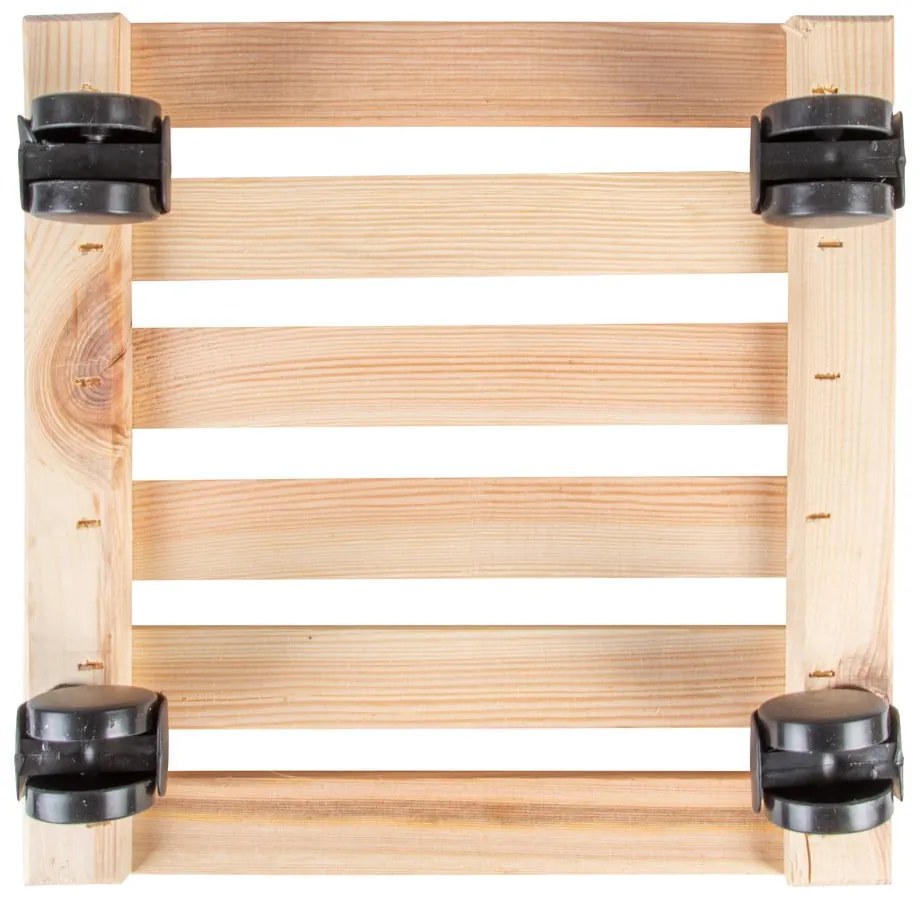 Drewniany kwietnik na kółkach (wysokość 8 cm) Indoor &amp; Outdoor – Esschert Design
